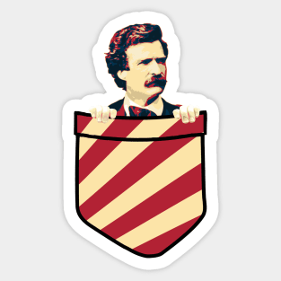 Mark Twain In My Pocket Sticker